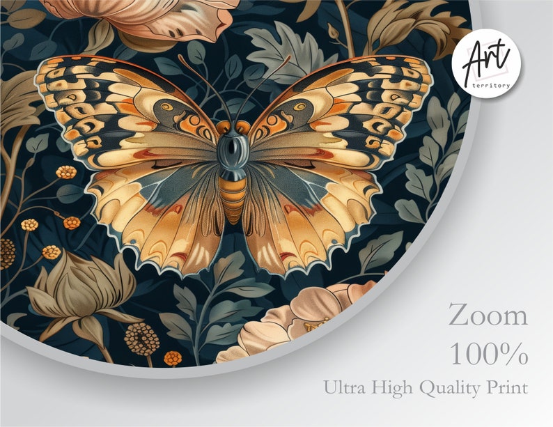 William Morris Butterfly Poster Print, William Morris Exhibition Print ...