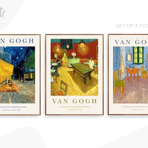 Van Gogh Set of 3 Gallery Wall Set Art Print Painting
