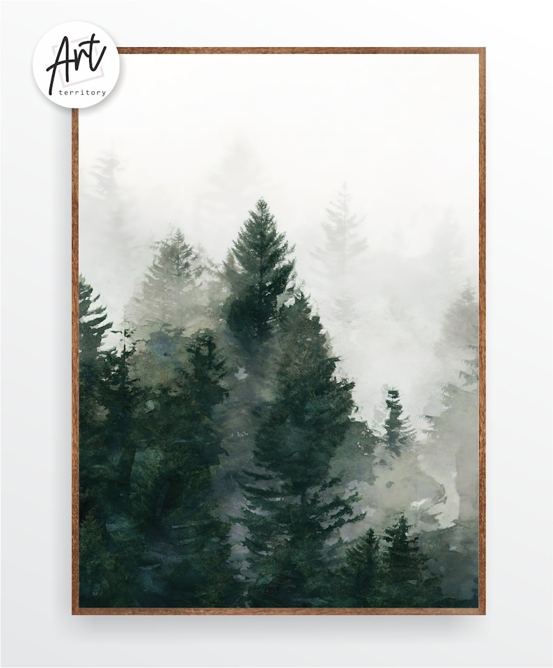 Forest Green Wall Art National Park Set of 3 Poster Prints - Etsy