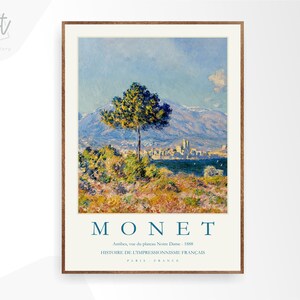 Claude Monet Art Print, Gallery Wall Art, Exhibition Museum Poster
