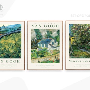 Museum Poster Vincent Van Gogh Gallery Wall Art Set Prints