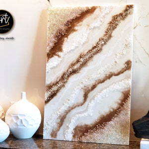 Geode Resin Art 3D Glitter Wall Painting Artwork