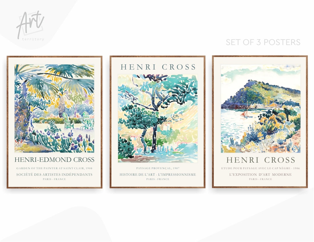 Henri Cross Set of 3 Poster Prints, Exhibition Gallery Wall Art - Etsy