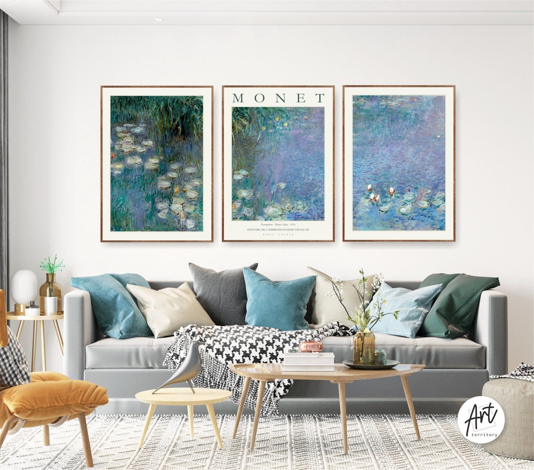 Set of 3 Exhibition Museum Poster Art Prints Gallery Wall