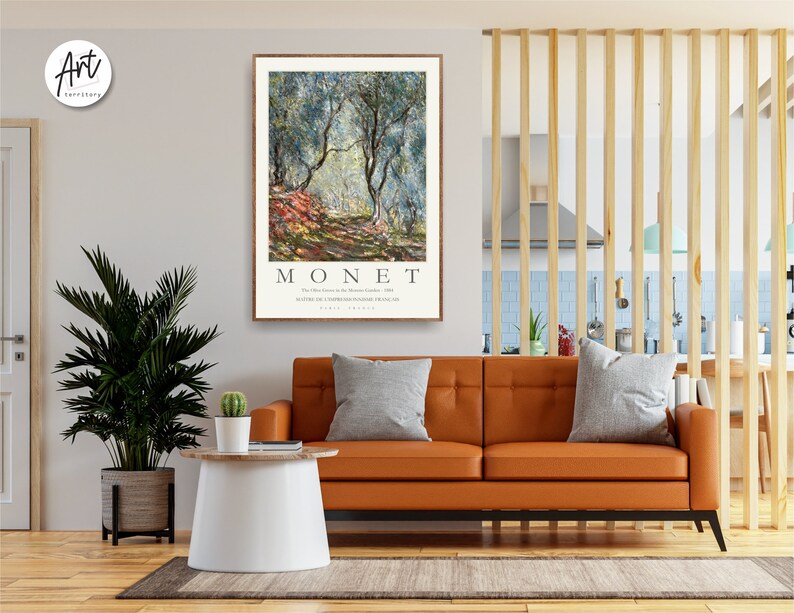 Monet Museum Poster, Exhibition Poster, Gallery Wall Print