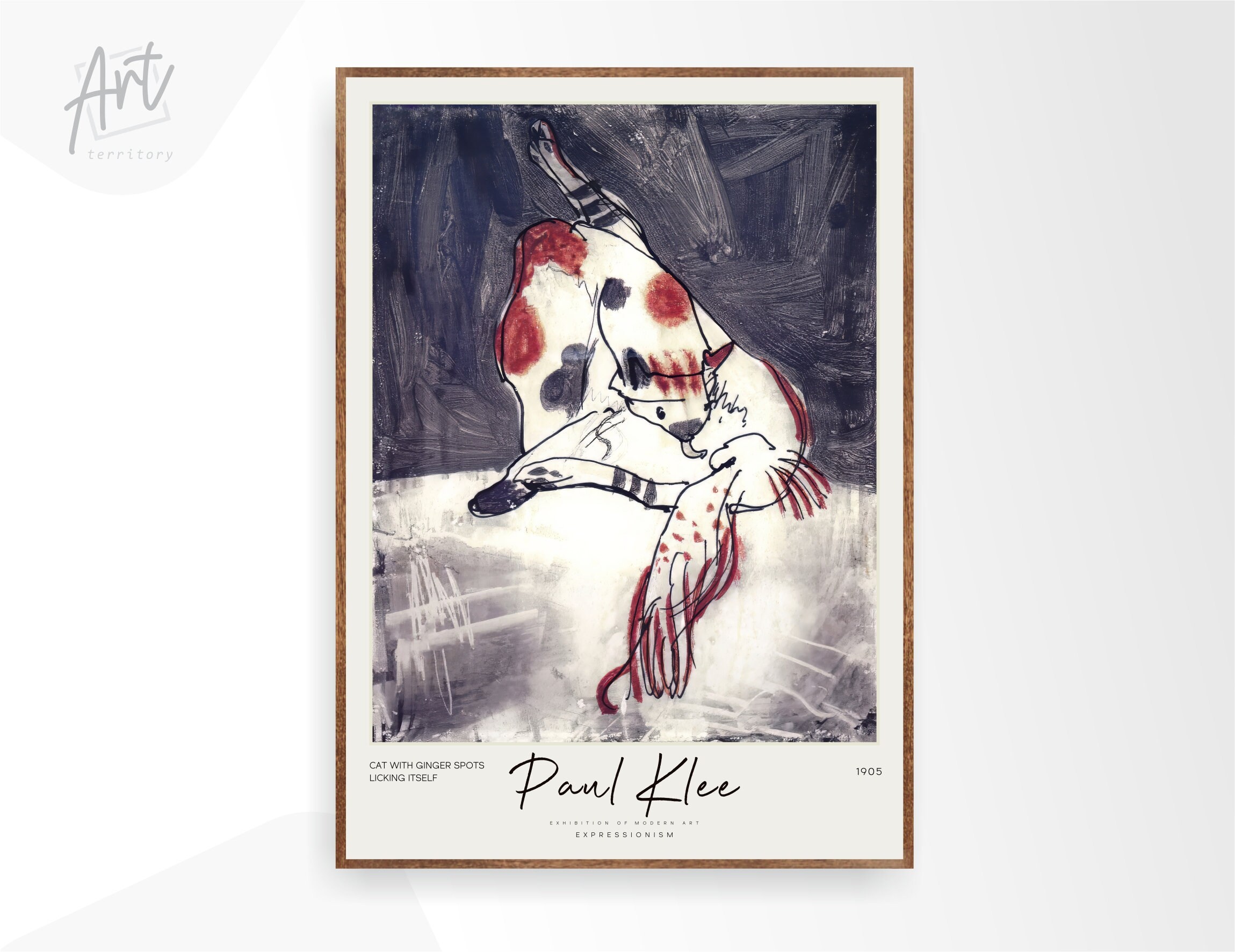 Paul Klee Cat Art Print, Modern Extra Large Wall Art, Paul Klee