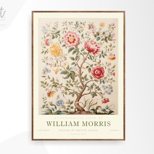 William Morris Exhibition Print, William Morris Print, William Morris Poster, Vintage Wall Art, Vintage Poster, Tree of life art