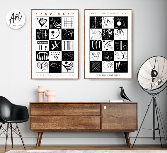 Kandinsky Museum Exhibition Posters Print Set of 2 Gallery Wall