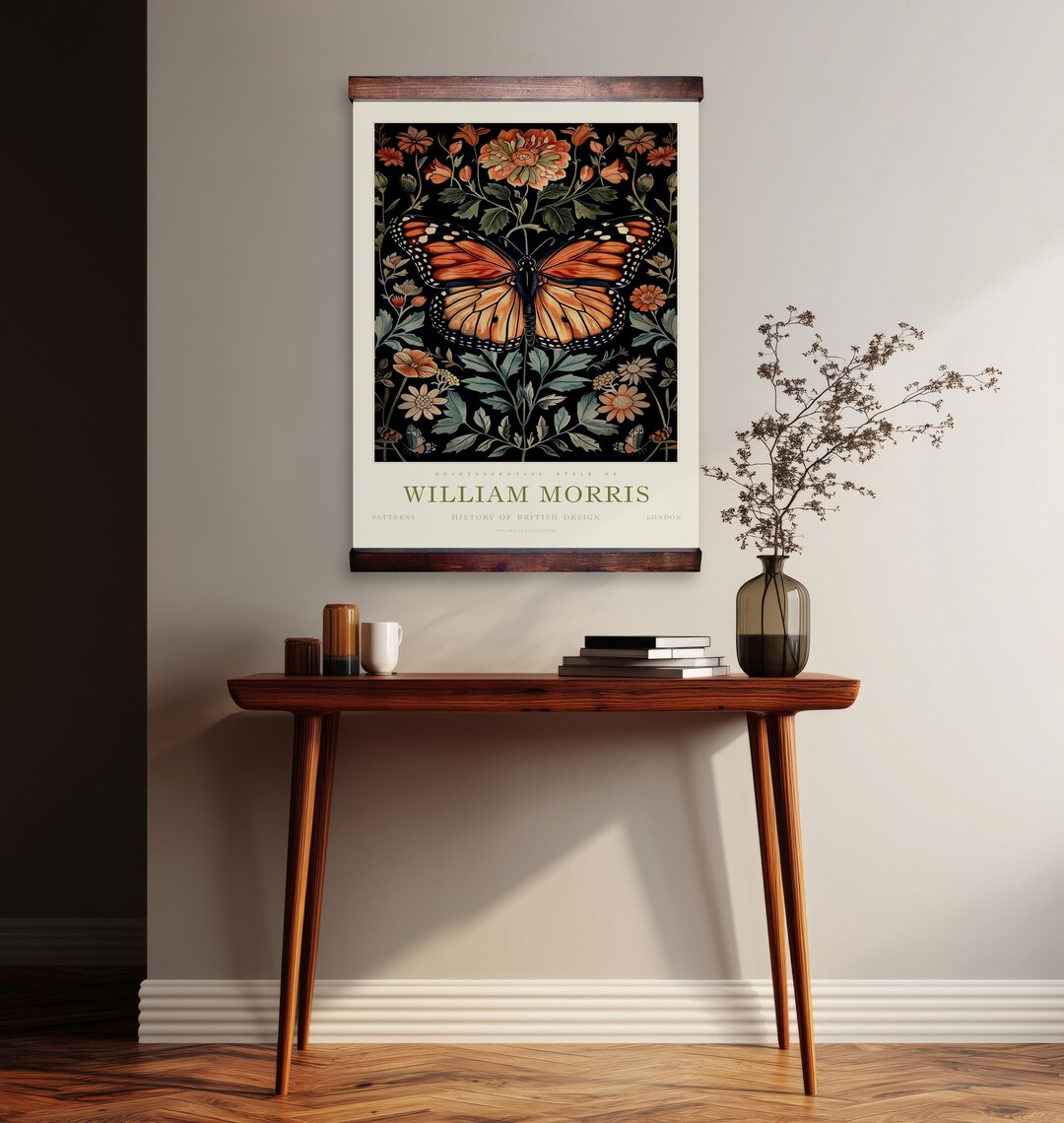 William Morris Floral Tapestry – Large Butterfly Botanical Vintage Home ...