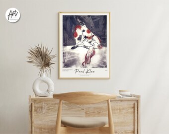 Paul Klee Cat Art Print, Modern Extra Large Wall Art, Paul Klee
