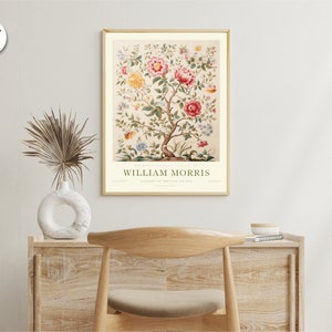 William Morris Exhibition Print, William Morris Print, William Morris Poster, Vintage Wall Art, Vintage Poster, Tree of life art