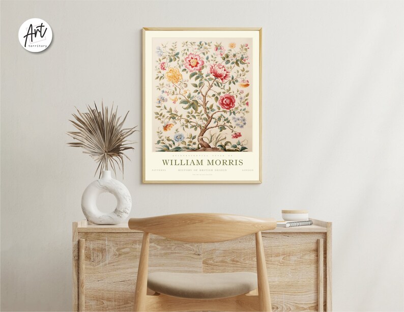 William Morris Exhibition Print, William Morris Print, William Morris Poster, Vintage Wall Art, Vintage Poster, Tree of life art
