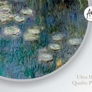Claude Monet - Water Lilies, Gallery Wall Museum Exhibition Large Art Poster Set.