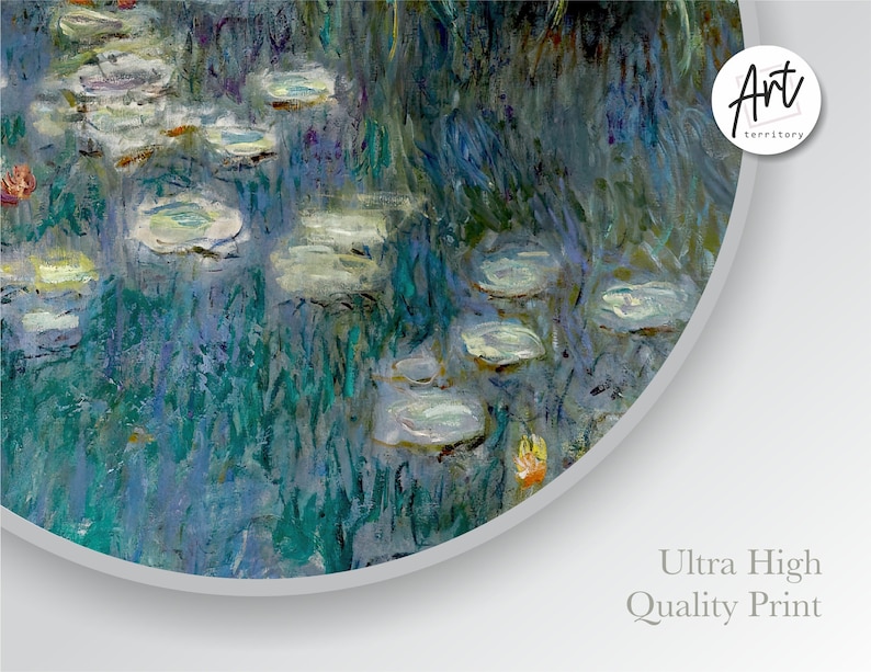 Claude Monet - Water Lilies, Gallery Wall Museum Exhibition Large Art Poster Set.