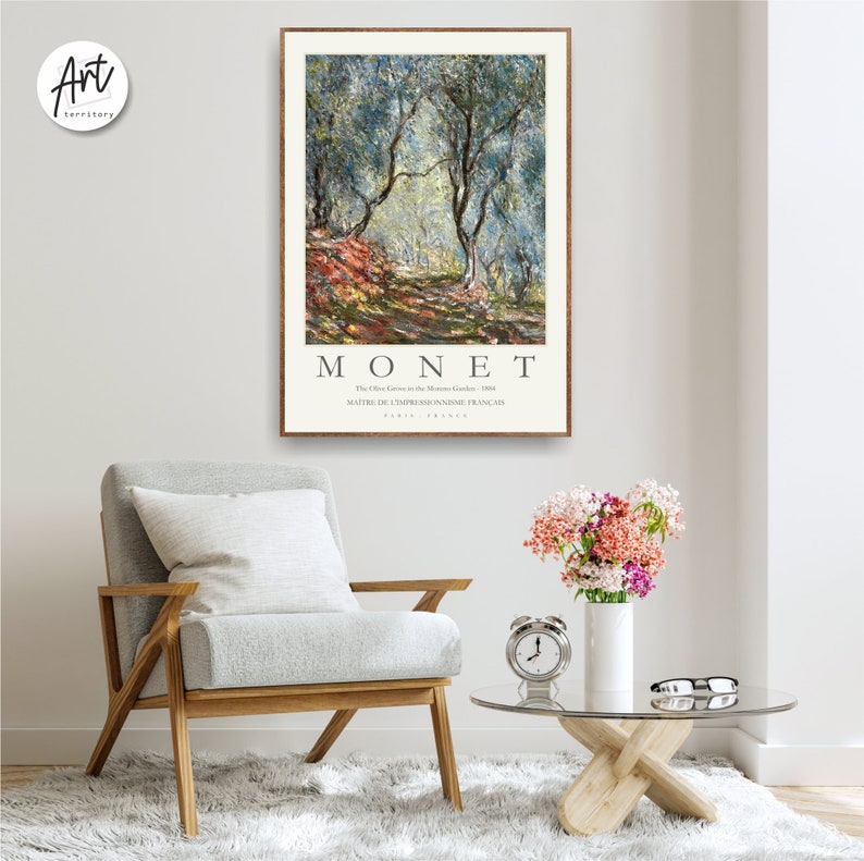 Monet Famous Painting, Gallery Wall Art