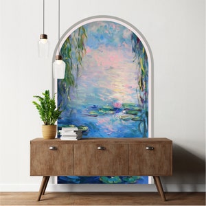 Décalcomanie amovible non abîmant les nénuphars Monet