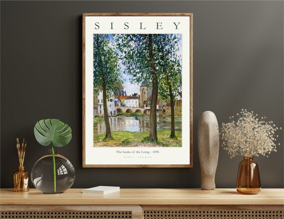 Alfred Sisley Modern Art Print, Gallery Museum Exhibition Wall