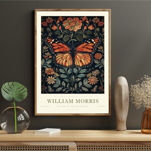William Morris Butterfly Print, William Morris Exhibition Print ...