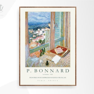 Modern Gallery Wall Art Print Mid Century Poster, Pierre Bonnard - Impressionist Art