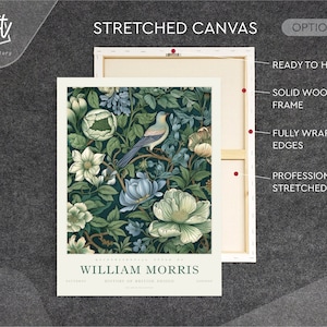 William Morris Pink Botanical Wall Art Prints Posters Pictures Floral Home Décor | UK - Foto 7
