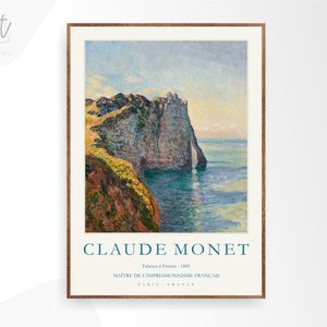 Claude Monet Art Print, Exhibition Poster, Museum Quality Gallery Wall Art