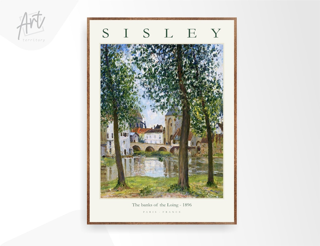 Alfred Sisley Modern Art Print, Gallery Museum Exhibition Wall