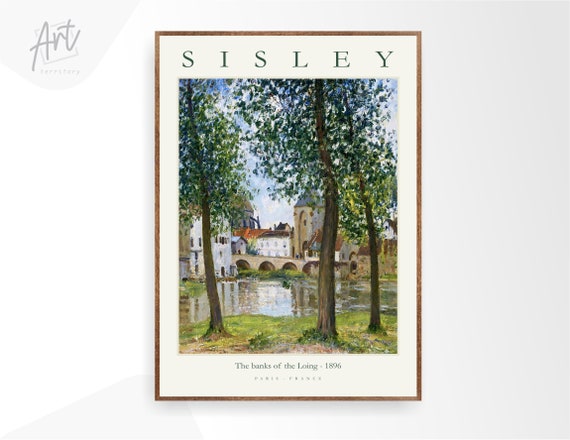 Alfred Sisley Modern Art Print, Gallery Museum Exhibition Wall