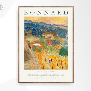 Gallery Wall Art Print Mid Century Poster, Pierre Bonnard - Modern Impressionist Art