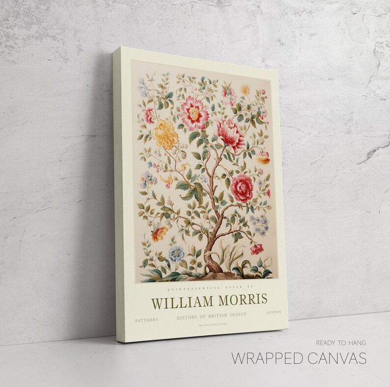 William Morris Exhibition Print, William Morris Print, William Morris Poster, Vintage Wall Art, Vintage Poster, Tree of life art