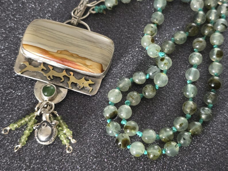 Sary Arka Yellow Arch artisan necklace image 8