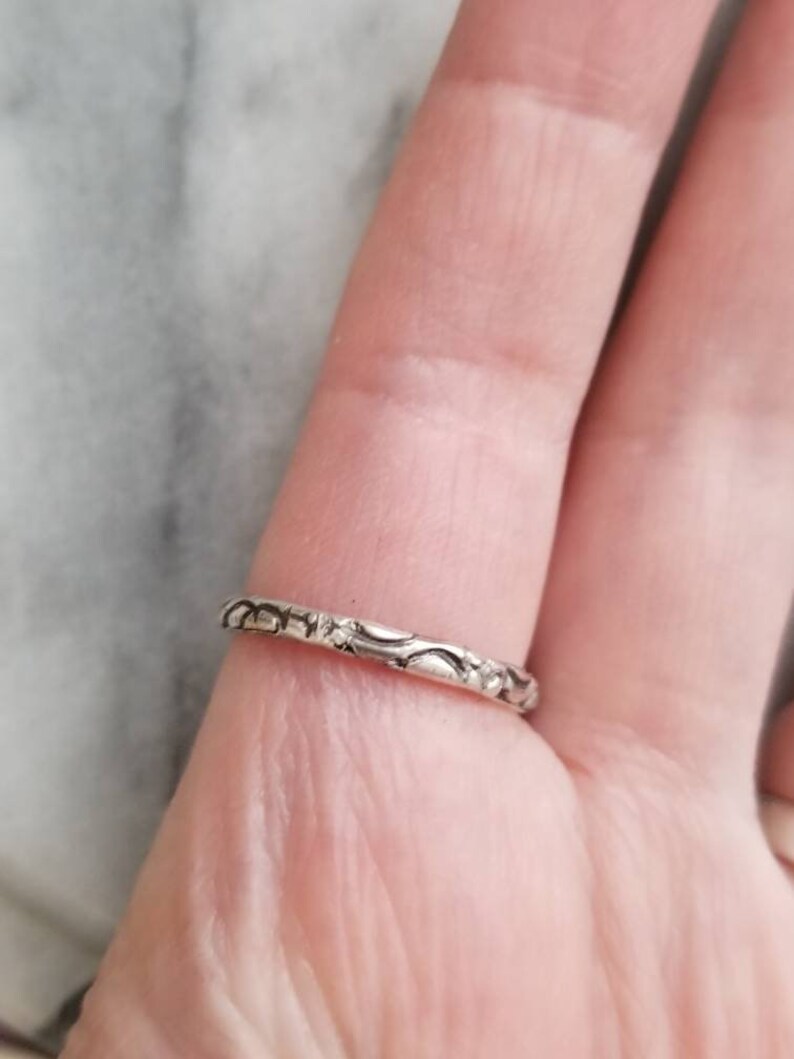Size 7 Sunflower stacking ring