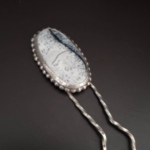 Dendric Opal Haargabel Haarnadel. Silber Haargabel Accessoire. Braut Haarschmuck.
