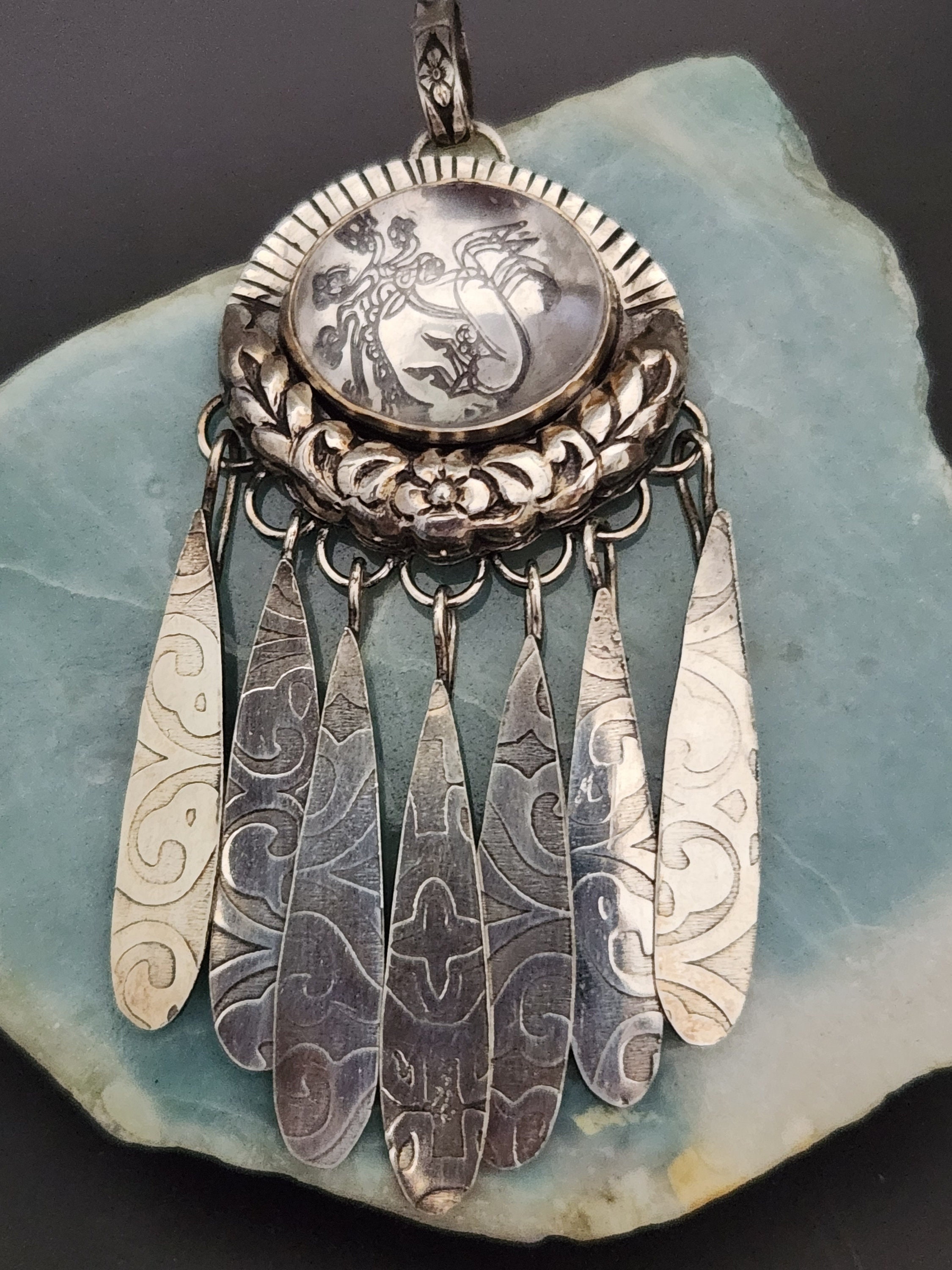Swirling Lifes Joy Vintage Native American Navajo Turquoise Sterling Silver Earrings Swirling Lifes Joy Vintage Native American Navajo Turquoise Sterling Silver Earrings