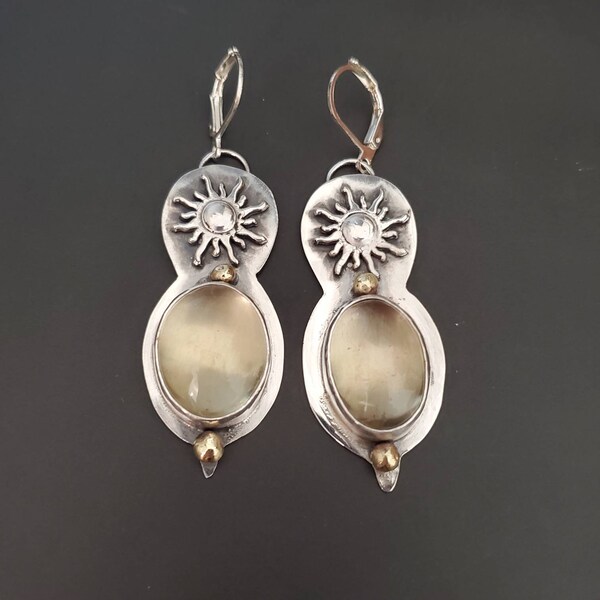 Sunny citrine earrings