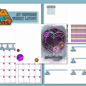 My Universe Weekly Planner Packet Half Page