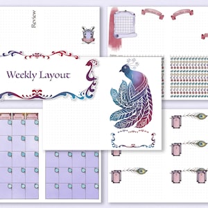 Mollymauk Inspired Weekly Planner Packet Half Page