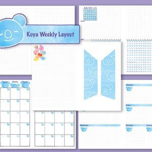 Koya Weekly Planner Packet Half Page