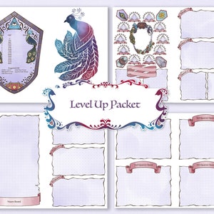 Mollymauk Inspired Level Up Planner Packet Half Page