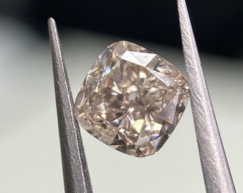 0.45 Carat Fancy Pink-Brown Diamond Cushion Modified Brilliant Diamond Shape 100% Natural GIA CERTIFIED Diamond