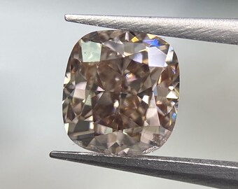 0.57 Carat Fancy Dark Pinkish Brown Diamond Cushion Modified Brilliant Diamond Shape 100% Natural GIA CERTIFIED Diamond