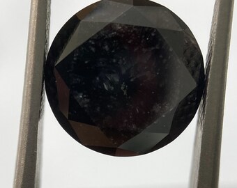 4.95 Carat Fancy Black Diamond Round Modified Brilliant Shape Diamond Natural GIA CERTIFIED Diamond