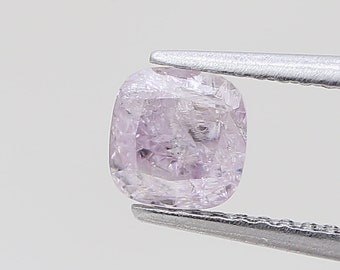 0.66 Carat Fancy Light Purplish Pink Diamond Cushion Modified Brilliant Diamond 100% Natural GIA CERTIFIED Diamond