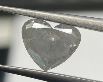 2.05 Carat Light Gray Diamond Heart Modified Brilliant Diamond Shape 100% Natural GIA CERTIFIED Diamond