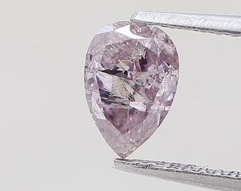 0.69 Carat Fancy Brownish Purplish Pink Diamond Pear Modified Brilliant Diamond 100% Natural GIA CERTIFIED Diamond