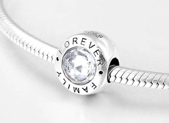 Family Forever 925 Sterling Silver European Bead Charm Family Forever 925 Sterling Silver European Bead Charm