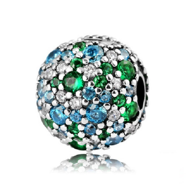 Colourful Round Beads Shape Clips Lock Beads Charm 100 925 Etsy