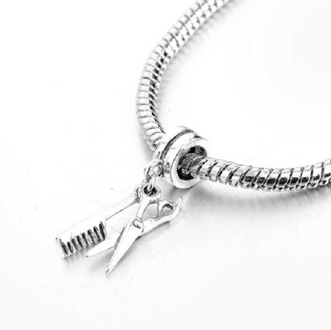 Scissors Comb With Personal Beads Fit Original Pandora Etsy