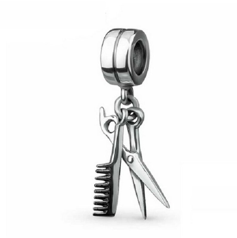 Scissors Comb With Personal Beads Fit Original Pandora Etsy