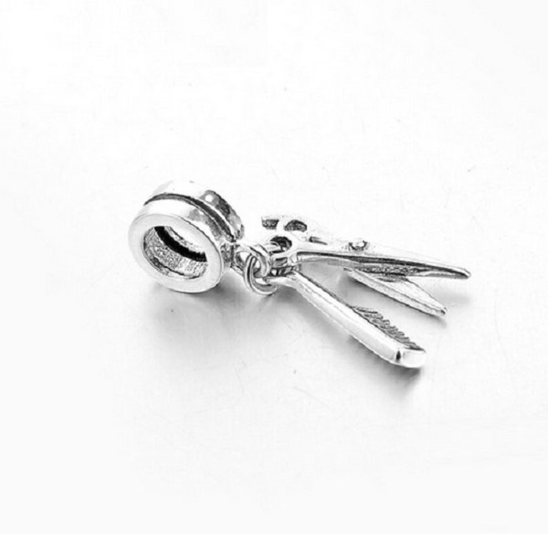 Scissors Comb With Personal Beads Fit Original Pandora Etsy