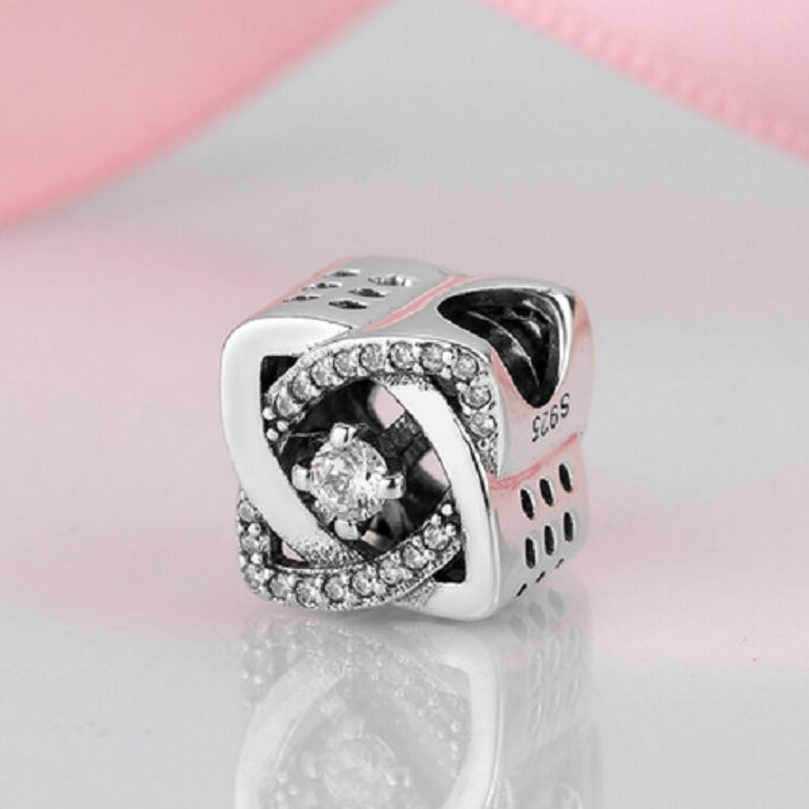 Lovely Square Zircons Bangles Fashion Gift Beads Charm 100 Etsy